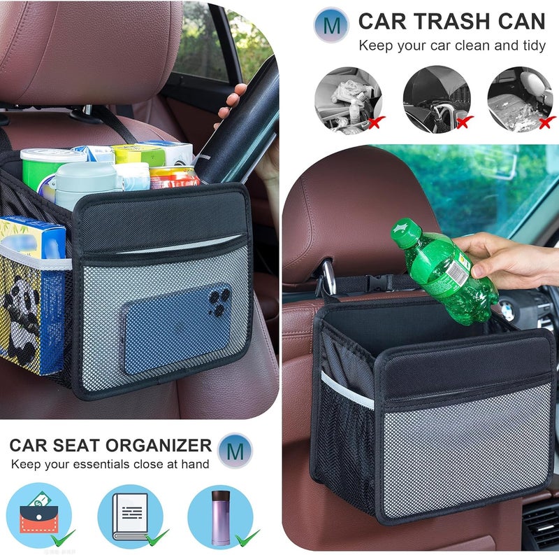 Uplien Car Back Seat Organizer and Storage Bag, Premium 1680D Oxford Cloth Collapsible Universal Hanging Car Seat Back Organizer for Kids & Adults - Image 5